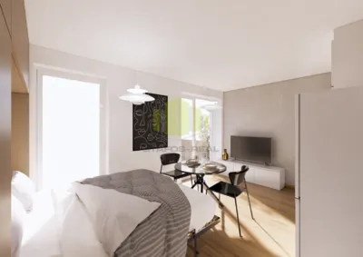 Prodej bytu 1+kk, 25.62 m2 s balkónem 4.5 m2, Mánesova, Lipník nad Bečvou