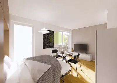 Prodej bytu 1+kk, 25.4 m2 s balkónem 4.65 m2, Mánesova, Lipník nad Bečvou